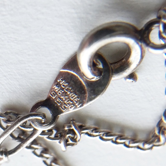 Sterling Silver vintage sombrero poncho man pendant necklace - Picture 10 of 10